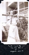 A054- Alice Bennett chinning on the clothes line at Manchester NH